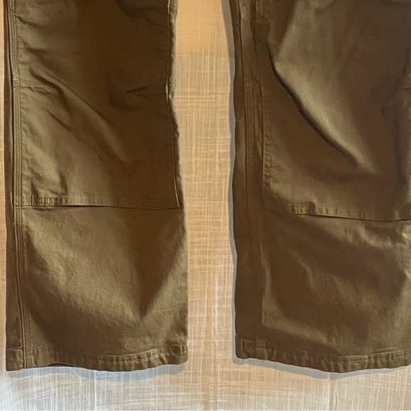 Duluth Trading Co Womens Double Knee stretch work pants 18 x 29 Army Green - Picture 3 of 11
